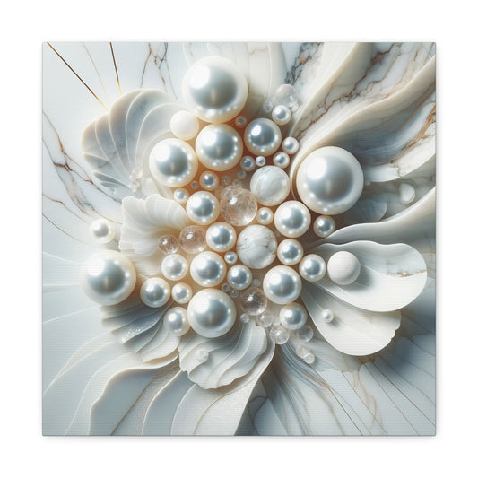 "Crashing Cascade of Pearls" - Canvas