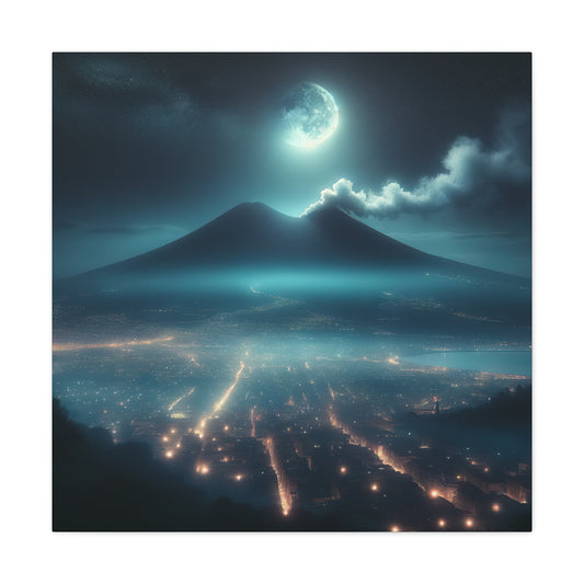 "Midnight By The Vesuvius" Canvas