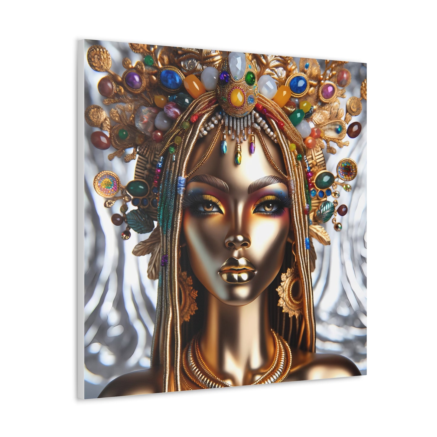 "Feminine Beaded Aura" Canvas