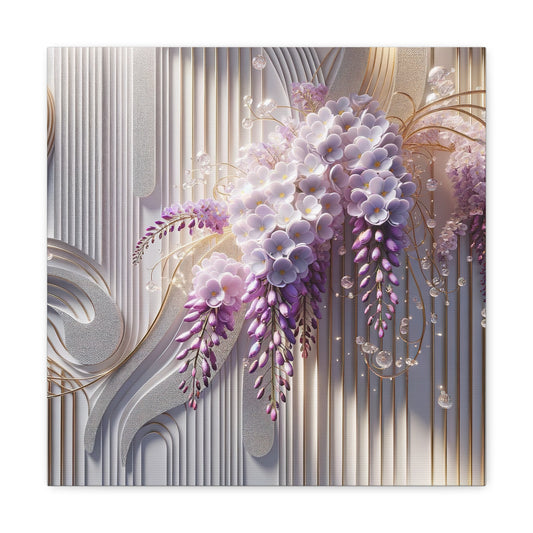 Canvas - Botanical Wisterias Style 1