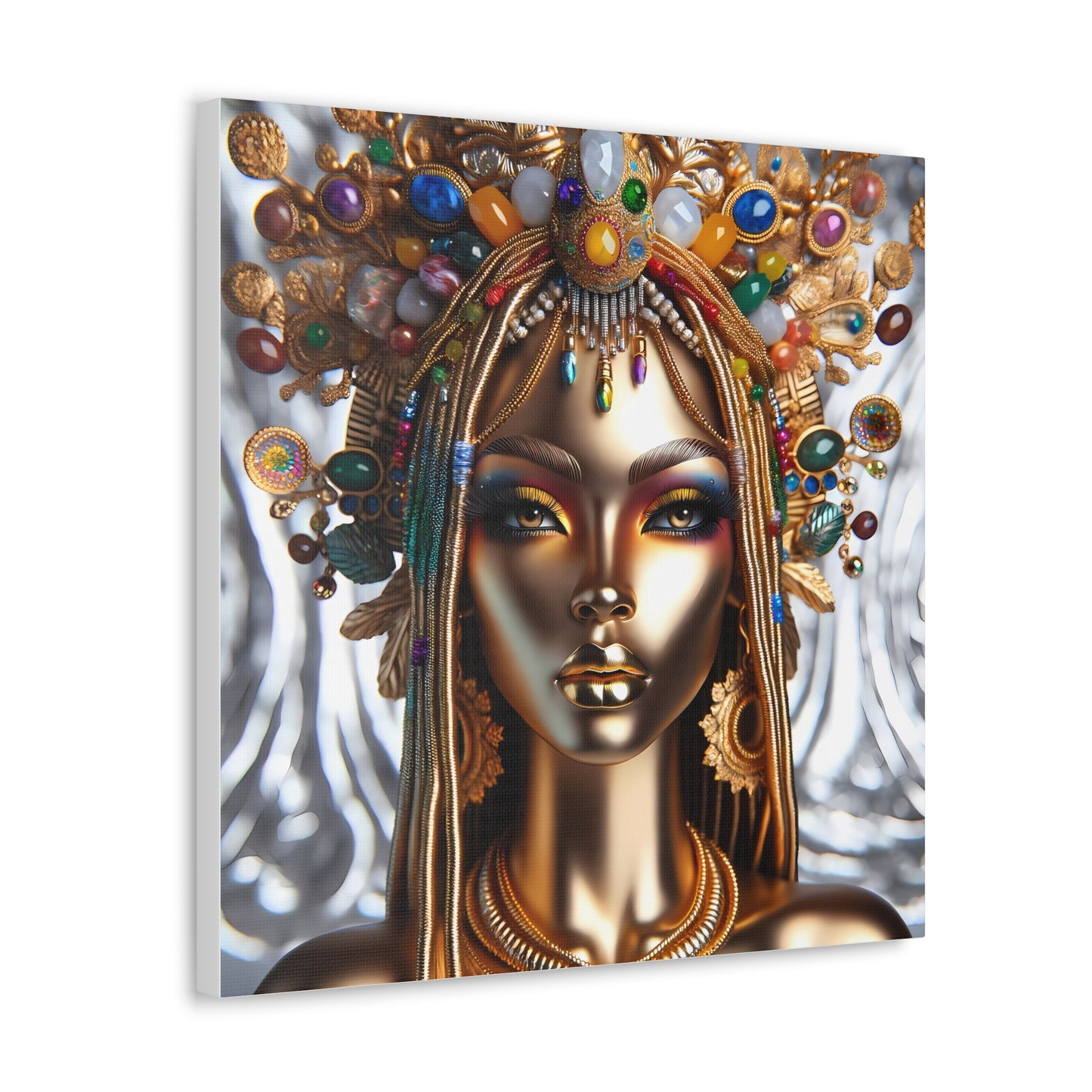 "Feminine Beaded Aura" Canvas